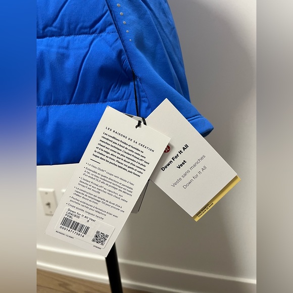 Brand New Lululemon Down For It All Vest Size 8 - Picture 2 of 4